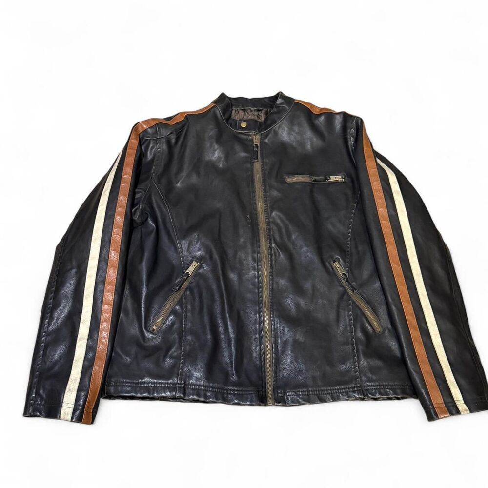 Arizona Men's Black and Brown Jacket